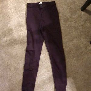 Top shop purple pants
